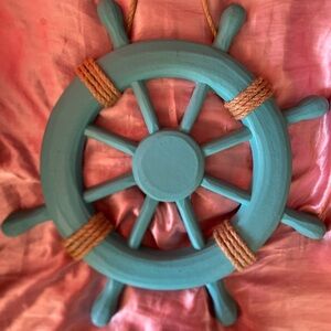 beach wheel wall decor string hook